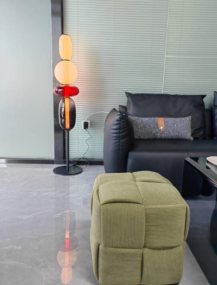 สตูลผ้าลูกฟูก MY DOLLS HOUSE COZY CUBE 38 ซม. สีเขียวใบชา